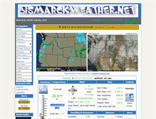 Tablet Screenshot of bismarckweather.net